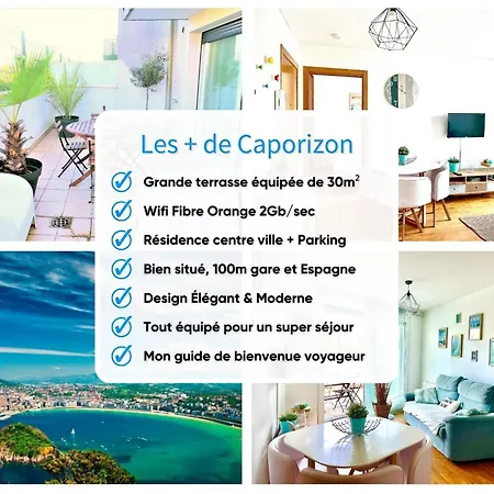 شقة Caporizon-alai-t2 Grande Terrasse Proche Gare أُنْداي